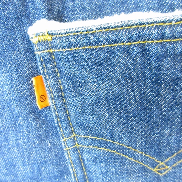 Vintage 1970's Levis Denim Vest, Sz S / M - Picture 6 of 7